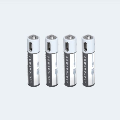 پک 4 تایی باتری قلمی شارژی پاورولوژی Powerology AA Rechargeable Battery PRUBAA4