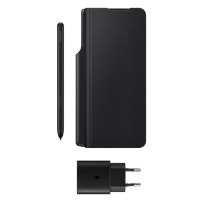 پک اصلی کاور هوشمند ، قلم و شارژر سامسونگ Samsung Galaxy Z Fold3 5G Note Package